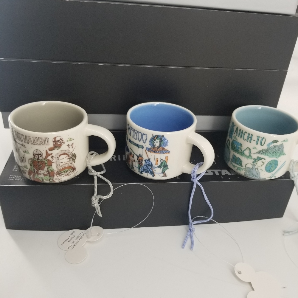 Starbucks Star Wars May the Fourth 2023 Been There Ornament Cups Full Set NWT - Picture 6 of 17